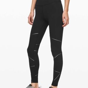 Lululemon Wunder Under High-Rise Tight 28" *Ray Black size 4